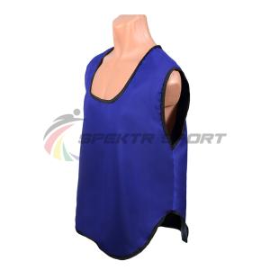 Купить Манишка футбольная односторонняя Spektr Sport синяя, р.36-40 в Геленджике 