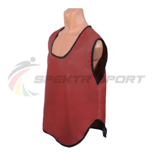 Купить Манишка футбольная односторонняя Spektr Sport красная, р.36-40 в Геленджике 